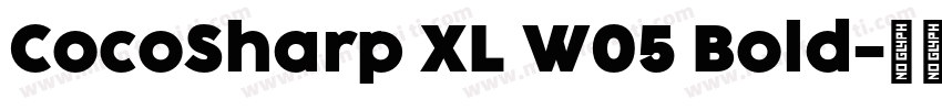 CocoSharp XL W05 Bold字体转换